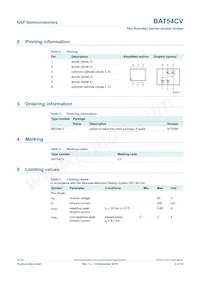BAT54CV Datasheet Page 3
