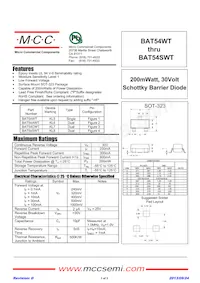 BAT54CWT-TP Datenblatt Cover