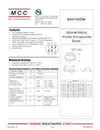 BAV199DW-TP Datasheet Cover