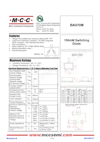 BAV70M-TP Datasheet Cover