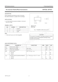 BFR30 Datasheet Page 2