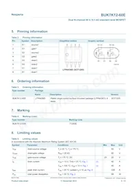 BUK7K12-60EX Datasheet Pagina 2