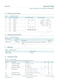 BUK7K17-60EX Datasheet Page 2