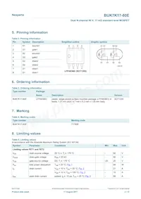 BUK7K17-80EX Datasheet Page 2