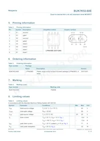 BUK7K52-60EX Datasheet Page 2