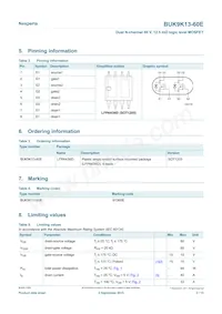 BUK9K13-60EX Datasheet Page 2