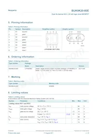 BUK9K20-80EX Datasheet Page 2