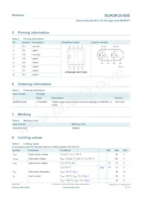 BUK9K35-60E Datasheet Page 2