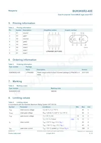 BUK9K6R2-40E Datasheet Page 2