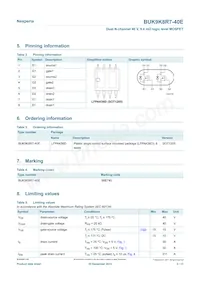 BUK9K8R7-40EX Datasheet Page 2