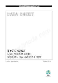 BYC10-600CT Datasheet Cover