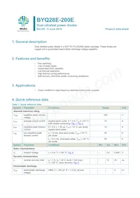 BYQ28E-200E Datasheet Cover