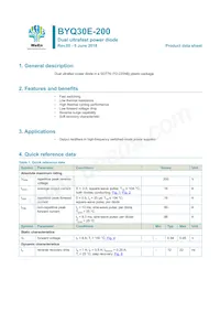 BYQ30E-200 Datasheet Cover
