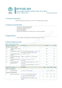 BYV32E-200 Datasheet Cover