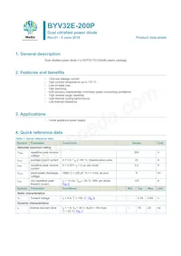 BYV32E-200PQ Datasheet Cover