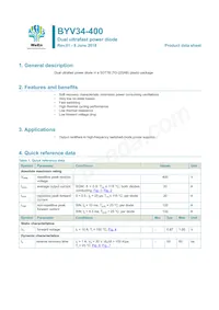 BYV34-400 Datasheet Cover