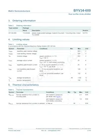BYV34-600 Datasheet Page 2