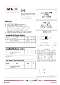 BZT52B9V1-TP Datasheet Copertura