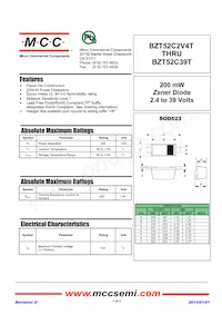 BZT52C33T-TP Datasheet Cover