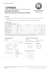 CPH6904-TL-E Datasheet Cover