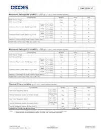 DMC2038LVTQ-7 Datasheet Pagina 2