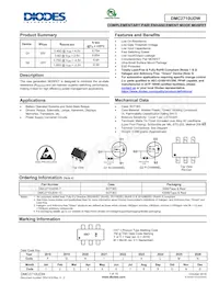 DMC2710UDW-7 Datasheet Cover