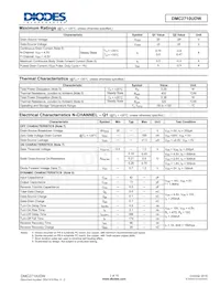 DMC2710UDW-7 Datasheet Page 2
