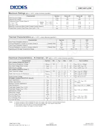 DMC3401LDW-7 Datasheet Page 2