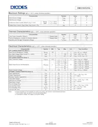DMG1023UVQ-7 Datasheet Pagina 2