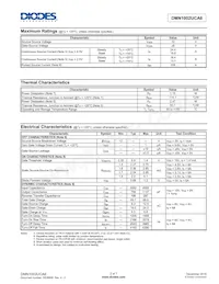 DMN1002UCA6-7 Datasheet Page 2