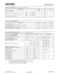 DMN1006UCA6-7 Datasheet Page 2