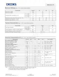 DMN3022LFG-7 Datasheet Pagina 2