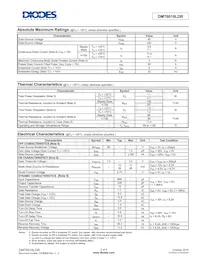 DMT6018LDR-13 Datasheet Page 2