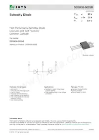 DSSK38-0025BS-TUB Datenblatt Cover