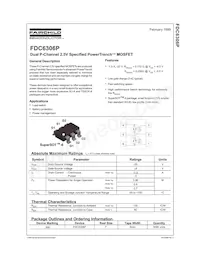 FDC6306P Datasheet Page 2