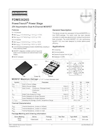 FDMS3626S Datasheet Page 2