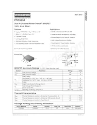 FDS3992 Datasheet Page 2