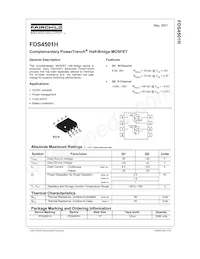 FDS4501H Datasheet Page 2