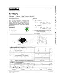 FDS4897C Datasheet Page 2