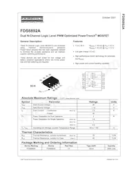 FDS6892A Datasheet Page 2