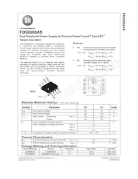 FDS6986AS Datasheet Cover