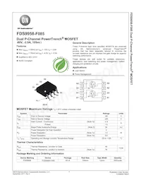FDS9958-F085 Datasheet Cover