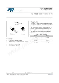 FERD30H60CG-TR Datasheet Cover