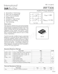 IRF7306TR Datasheet Cover