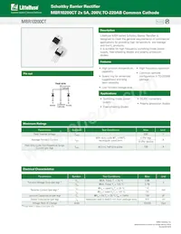 MBR10200CT Datasheet Cover