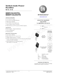 MBR10L60CTG Datasheet Cover