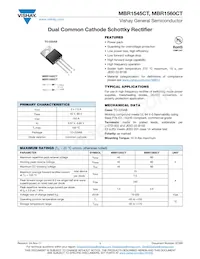 MBR1560CTHE3/45 Datasheet Cover