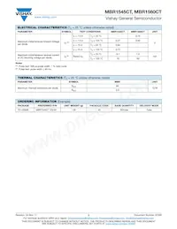 MBR1560CTHE3/45 Datasheet Page 2