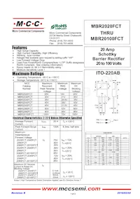 MBR20100FCT-BP Datenblatt Cover