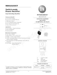 MBR20200CT Datasheet Cover